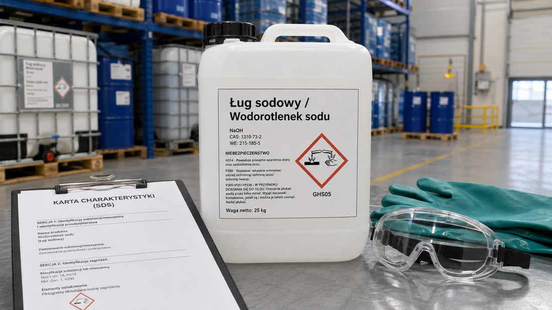 Ług sodowy zastosowanie przemysłowe i zasady bezpieczeństwa APOLA Chemia Profesjonalna