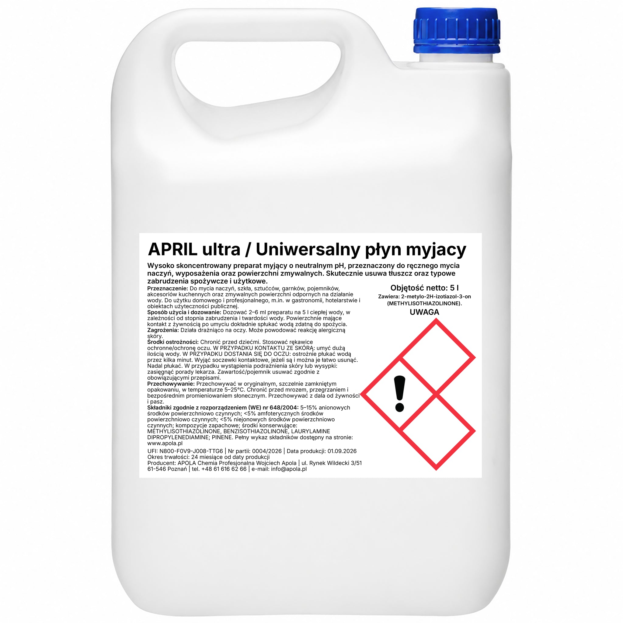 APRIL ultra 5 l – uniwersalny płyn myjący