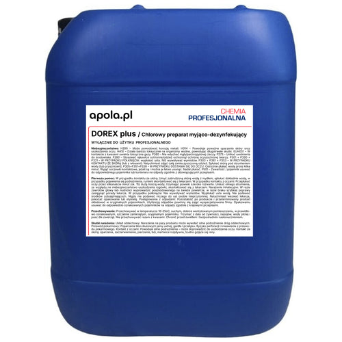 DOREX plus 25 kg – chlorowy preparat myjąco-dezynfekujący