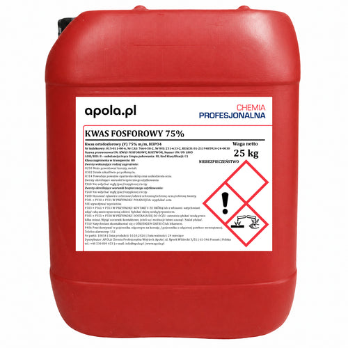 Kwas fosforowy 75% – kanister 30 kg