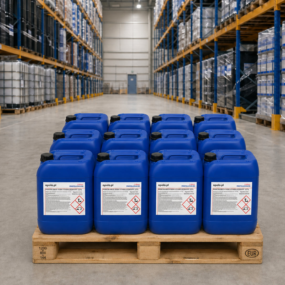 Podchloryn sodu stabilizowany 300 kg (12 × kanister 25 kg) – zdjęcie dodatkowe 4
