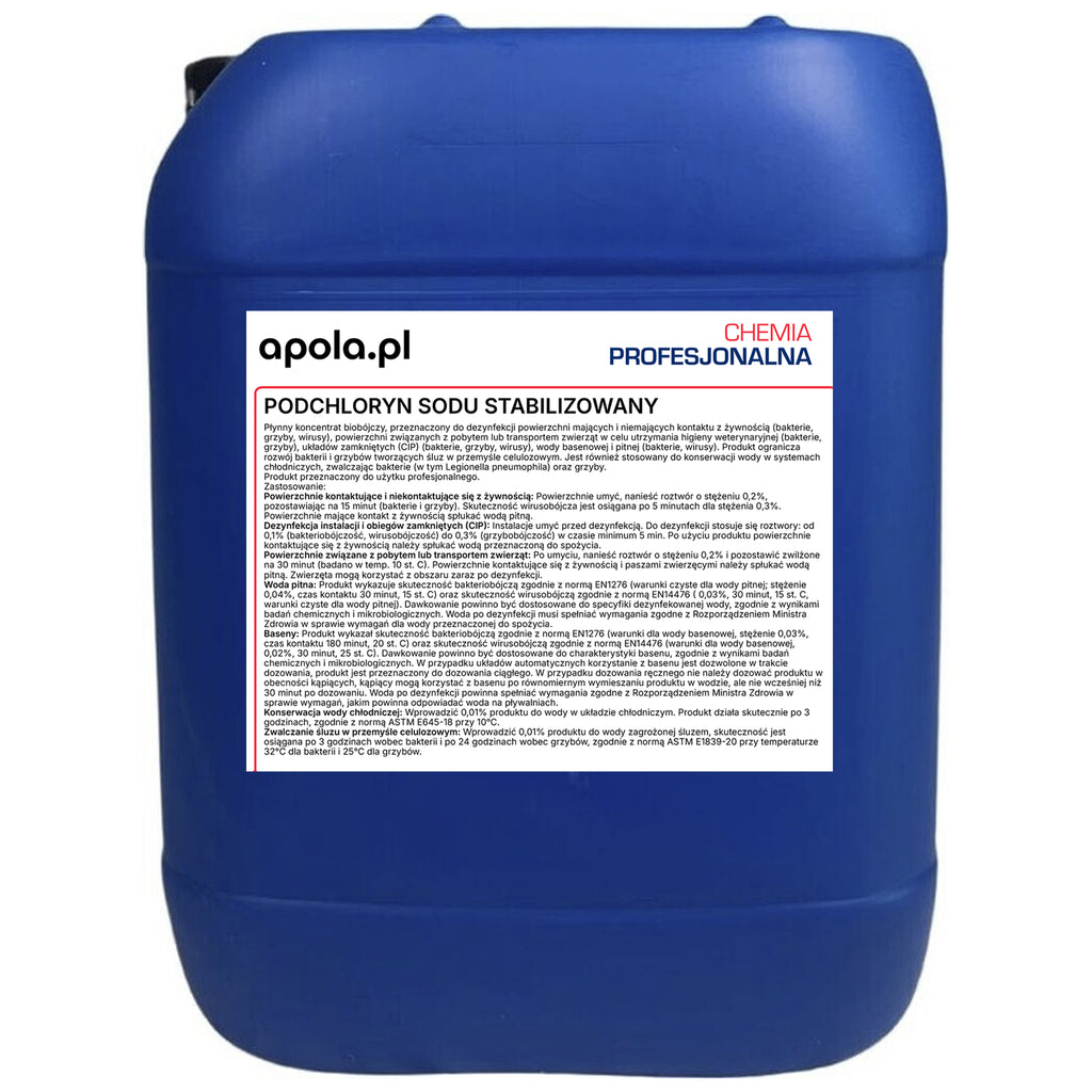 Podchloryn sodu 15% kanister 25 kg